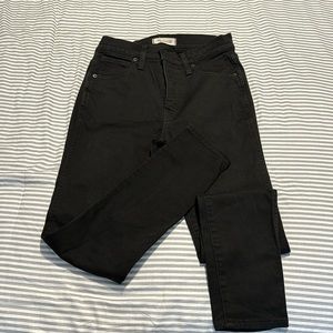 Madewell. Black high rise jeans
